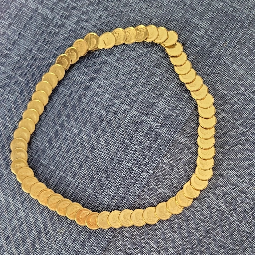 Elegant Gold Coin Necklace